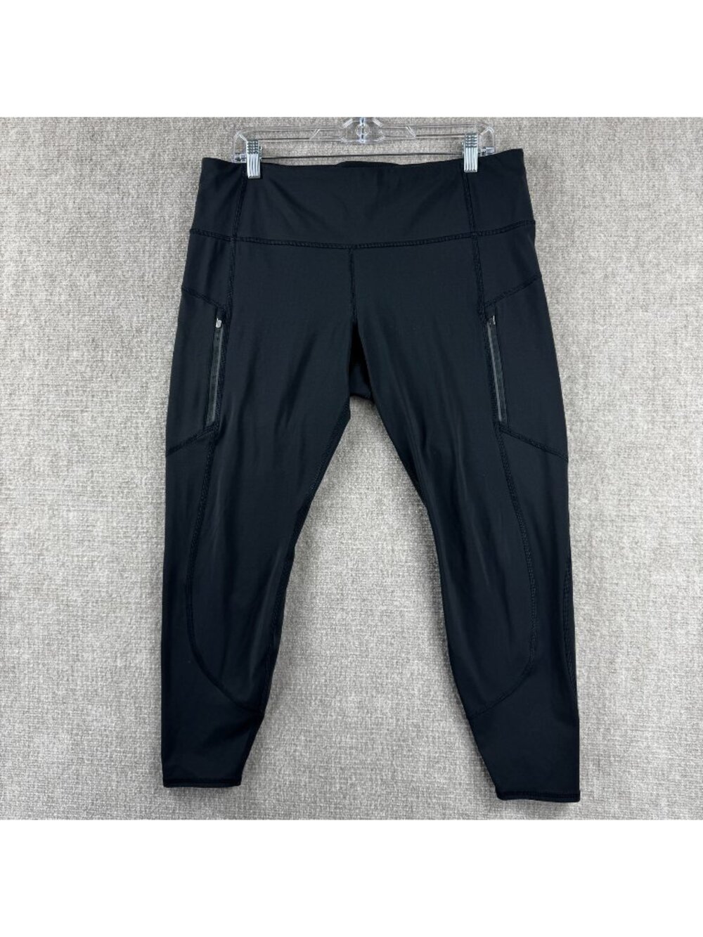 Athleta Rainier Fleece Lined Tight XL Black Winter Running Workout Leggings